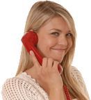 woman with phone